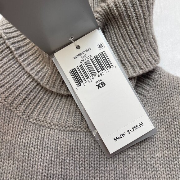 NWT RALPH LAUREN Collection $1300 Purple Label Cashmere Gray turtleneck … - Picture 5 of 15